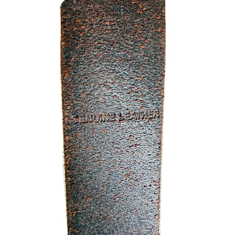 American Eagle Thick Brown Leather Belt Mens Womens Unisex 36 Supple - Picture 6 of 8